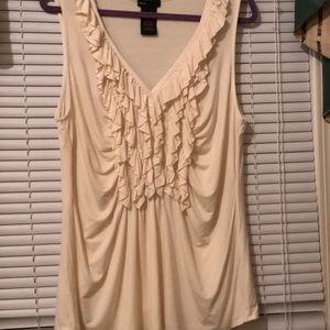 Grace Elements V-neck ruffle tank top